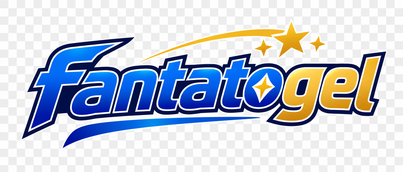Logo fantatogel berwarna biru es
